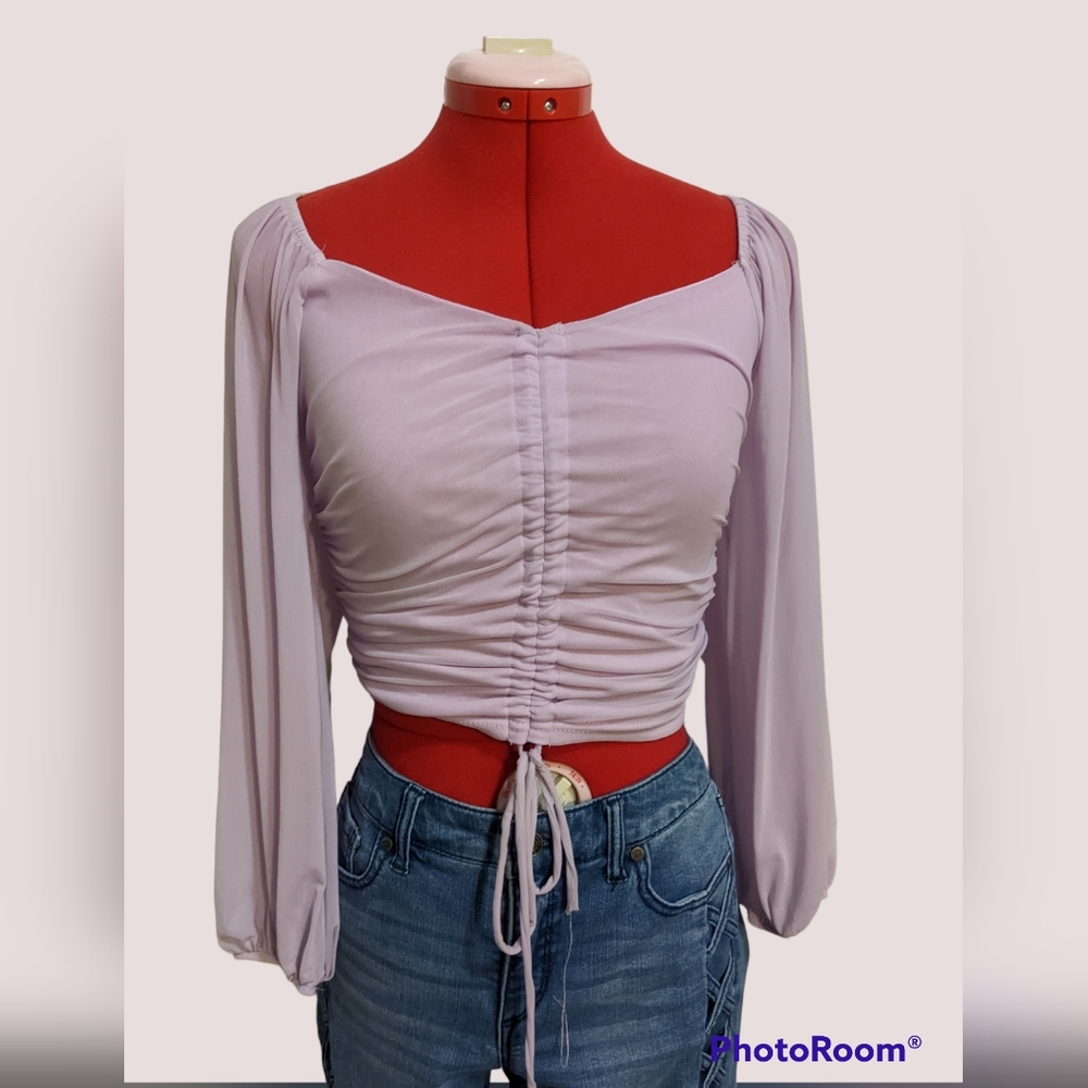 Native Daughters Purple Crop Top
